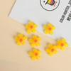 Cuentas sueltas acrílicas de flores lindas para collar DIY hecho a mano material para abalorios aretes caseros material para aretes accesorios
