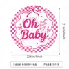 A nova linha de artigos de festa para chá de bebê com tema de cola da Amazon inclui pratos de papel, copos de papel, guardanapos de papel, faixas e bandeirinhas.