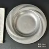 Prato de Jantar de Aço Inoxidável Estilo Coreano, Prato Retro para Massa, Prato Estilo Ocidental, Prato de Salada, Travessa Redonda Profunda Estilo Industrial, Prato para Lagosta