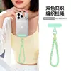 Lanyard para Teléfono Tejido Hecho a Mano Más Vendido en Amazon Encanto para Teléfono con Hebilla de Anillo Redondo Creativa Correa de Muñeca Anti-pérdida Estilo Europeo y Americano