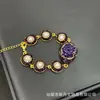 Nuevo Conjunto de Flor de Peonía Shukura Incrustado con Perlas, Joyería de Alta Gama Tallada Vintage, Lujo de Nicho, Directo del Fabricante