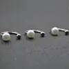 E-commerce Transfronteiriço Europeu e Americano Moda Popular Joias para Piercing Corporal de Aço Inoxidável em Forma de C Pérola Ornato Nasal Argola de Lábio Septo Nasal