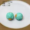 Magnesita natural Cuentas de castaño Accesorios de Ruyi de loto Plata 925 incrustada Semilla de pasión Turquesa mineral asociado productos semiacabados DIY