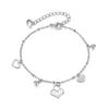 Nova moda pulseira de aço titânio para viajantes Pulseira feminina de luxo leve Coreia do Sul que não desbota pulseira de casal primavera atacado feminino