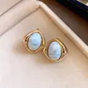 Pendientes de Burbuja Suave Estilo Retro Francés Dopamina Coloridos Resina Pendientes Exagerados de Gama Alta Accesorios de Oreja de Moda