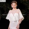 Xale Vestido de Noiva Sem Mangas Cobertura para Braços Viagem de Casamento Fotografia Sessão de Fotos Decoração de Vestido de Noiva Fantasia de Performance Adereço Xale