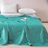 Colcha de seda refrescante para verão de comércio exterior transfronteiriço, colcha de ar condicionado cor sólida, colcha refrescante de verão drop-shipping, colcha fina de verão lavável à máquina atacado
