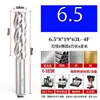 Fresa de extremo de acero blanco de alta precisión superdura que contiene cobalto M35 2 filos 3 filos 4 filos vástago recto fresadora vertical acero de alta velocidad fresadora de agujeros 1.5-25