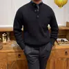 Outono e inverno Novo suéter grosso personalizado com gola alta estilo retrô japonês casual quente suéter moderno masculino