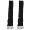Meias Profissionais de Pilates Yoga Novas Antiderrapantes Fitness Meias para Panturrilha Compressão Esportivas Meias de Cinco Dedos Color Block Meias Femininas
