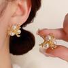 Aretes de Aguja de Plata S925 Estilo Coreano Simples Nicho Elegantes Modernos Nuevos Aretes Lujo Accesible Aretes de Alta Gama Venta al por Mayor