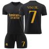 2324 Uniforme de fútbol transfronterizo del Real Madrid Local 9 Mbappé 5 Bellingham 7 Ronaldo 10 Modric