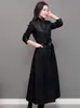 Abrigo de piel de oveja de moda europea y americana de Amazon AliExpress, abrigo largo de moda con solapa de un solo pecho, abrigo de cuero acolchado para mujer.