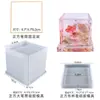Molde de Resina de Cristal DIY Amapola Redondo Cuadrado Hexagonal Portalápices Maceta para Suculentas Molde de Silicona