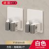 Clip para mopa pistola gris almacenamiento de baño gancho fijo para escoba balcón de baño adhesivo de pared sin perforaciones estante para mopa