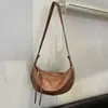 Bolso Cruzado Informal Tipo Dumpling para Mujer 2026 Nuevo Estilo Relajado Hobo Debajo del Brazo Bolso de Hombro Único Bolso de Media Luna