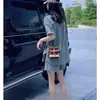 Moda para Mujer Shorts de Mezclilla Estilo Pequeño Chanel 2025 Adelgazantes Casual Conjunto de Dos Piezas Profesional Ropa de Verano Oculta Imperfecciones Nuevo Estilo Europeo