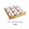 Prato de Macarrão de Arroz Travessia da Ponte de Yunnan Dez Compartimentos Mais Compartimentos Prato de Combinação de Ingredientes Plástico Melamina Cinco Compartimentos Prato de Prato Braiseado Prato de Sashimi