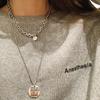 Collar de estilo Spice Girl, estilo coreano, moderno, con diseño de nicho, cadena de sudor de alta gama, accesorios que combinan con todo, collar de perlas.