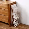 Zapatero de entrada sin instalación para uso doméstico, soporte de zapatos integrado simple de plástico DIY, almacenamiento de zapatos multicapa