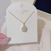 Collar Super Brillante con Colgante de Gota de Agua, Lujo Ligero, Nicho, Gama Alta, Estilo Minimalista, Cadena para Clavícula, Collar Exquisito y Versátil
