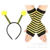 Disfraz de Abeja para Fiesta de Halloween Alas Accesorios Ropa de Abeja Disfraz Set de Diadema y Gafas de Abeja