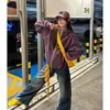 2026 nuevo cárdigan con capucha de estilo americano de frente abierto, sudadera versátil de corte holgado retro a la moda para parejas