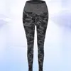 Pantalones de Fitness para Mujer, Cintura Alta, Adelgazantes de Piernas, Sin Costuras Levanta Glúteos, Mallas Elásticas de Camuflaje para Yoga, Running, Deportes, Secado Rápido