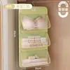 Bolsa de almacenamiento de ropa interior para dormitorio estudiantil, organizador de almacenamiento de sujetadores y lencería para colgar en la pared, bolsa de malla para almacenamiento de calcetines
