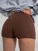 En Stock Pantalones Cortos de Fitness para Mujer Estilo Europeo y Americano 2025, Levanta Glúteos, Ajustados, Delgados, Mallas de Tres Cuartos, Anti-Exposición