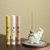 Adorno Aromático Portaincienso, Quemador de Incienso Casero Estilo Chino, Regalo para Mesa de Té, Portaincienso de Escritorio, Bandeja de Incienso, Quemador de Incienso