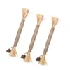 Juguete para Gatos Gigante Hierba Gatera Palo de Hierba Gatera para Masticar Madera Cuerda de Sisal Fruta de Hiel Juguete para Masticar Suministros