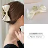 Presilha de Cabelo Grande com Laço Estilo Coreano Grampo para Coque Presilha Tubarão Acessório de Cabelo Feminino Fita