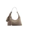 Bolso de Hombro de Cuero de Vaca de Primera Capa Personalizado de Fábrica Togo para Mujer, Bolso Cruzado de Gran Capacidad, Bolso de Mano Simple y Elegante con Forma de Empanadilla para Mujer