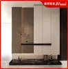 Gabinete de Almacenamiento Multifuncional para Entrada, Decoración Moderna de Lujo Ligero para el Hogar, Divisor Integrado en la Entrada, Zapatero de Aleación de Aluminio Hecho a Medida
