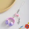 Exquisita Cadena para Teléfono de Auriculares con Temática Musical, Llavero Versátil Genial 3D Degradado, Colgante para Mochila Cadena Guka