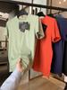 ¡Mismo Estilo! ¡Pedido de Hong Kong! Transpirable, Secado Rápido, Elástico Grande, Versátil, Color Sólido, Manga Corta, Básico de Verano, Amigable con la Piel, para Hombres y Mujeres