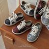 Zapatos sucios Xshx Starlight | Zapatillas funcionales de velcro a la moda estilo celebridad, retro de otoño, con brillo, para niños y niñas