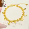 Item quente de transmissão ao vivo método antigo ouro de areia super brilho apanhador de sonhos estrela renda pulseira simples versátil gelo picado estrela de gelo pulseira mulheres