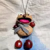 Kit de Materiais DIY Feito à Mão para Bonecas de Vagem, Pingente de Sino de Vento de Frutas Acabado, Ornamento para Pendurar no Carro de Boneca de Vagem de Frutas
