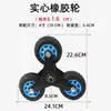 Accesorios de Rueda para Subir Escaleras Rueda Triangular de Goma Sólida Doble Rodamiento Modelo Engrosado Ruedas para Carrito de Equipaje de Seis Ruedas para Subir Escaleras