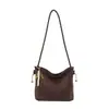 Bolso de Ante para Mujer de Invierno, Nuevo Estilo Coreano, Estilo Perezoso, Bolso de Hombro de Gran Capacidad para Viajes, Bolso de Mujer, Lujo de Gama Alta y Accesible