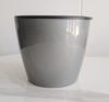 Vaso de Flores de Camada Dupla, Vaso de Flores de Absorção Automática de Água, Vaso Autoabsorvente Preguiçoso de Imitação de Metal, Vaso de Flores de Camada Dupla para Jiboia e Plantas Verdes