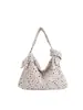 Bolsa de lona estilo coreano con estrellas para mujer, nuevo modelo 2026, gran capacidad, para hombro y cruzada, versátil para ir al trabajo y a clases, casual y relajada