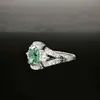 Anillo de Diamante de Alto Carbono Corte Flor de Hielo S925 Caliente Europeo y Americano para Mujer con Diamantes Super Brillante Lujo Ligero Alta Calidad Para Uso Diario