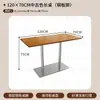 Restaurante de Chá Estilo Hong Kong Sala de Gelo Mesa e Cadeira Dobrável Estilo Retrô Loja de Chá com Leite Lanchonete Mesa Quadrada Pequena de Madeira Maciça Comercial