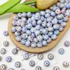 Pintura a Óleo Imitação Porcelana Contas Irregulares de Vidro Ábaco Contas Soltas Pulseira DIY Feita à Mão Acessórios para Joias Atacado