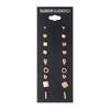 K5 Exquisita moda europea y americana, 9 pares de pendientes de botón combinados, pendientes de botón con diseño de tarjeta negra