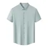 Cadena de hielo refrigerante 80D 150G camiseta sin costuras 10A antibacteriana transpirable cómoda ropa de trabajo camisa cultural negocios