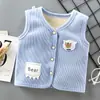 Chaleco para Niños Otoño e Invierno con Forro de Felpa Engrosado Cálido para Niños Pequeños y Medianos, Bebés y Niños Pequeños, Cárdigan Exterior, Chaleco Cálido para Bebé